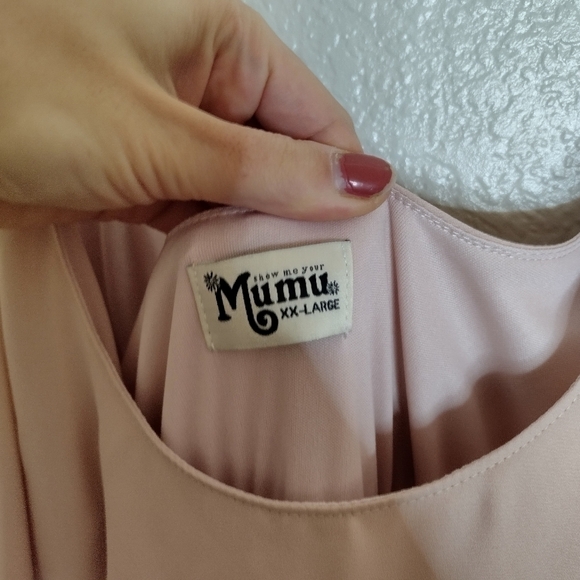 Show me your mumu Caitlin Ruffle Maxi Dress bridesmaids wedding holiday sz 2Xl - Picture 6 of 9